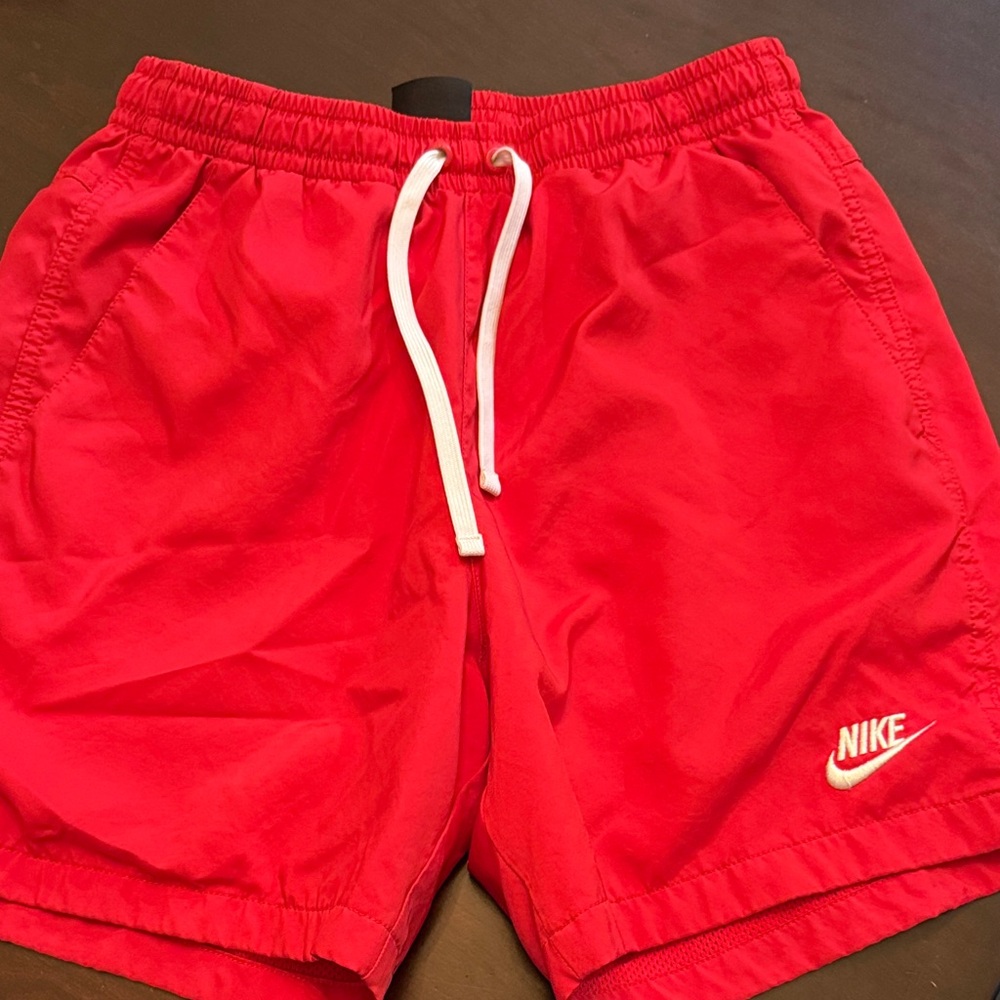 Nike Men's Bright Red Athletic Shorts